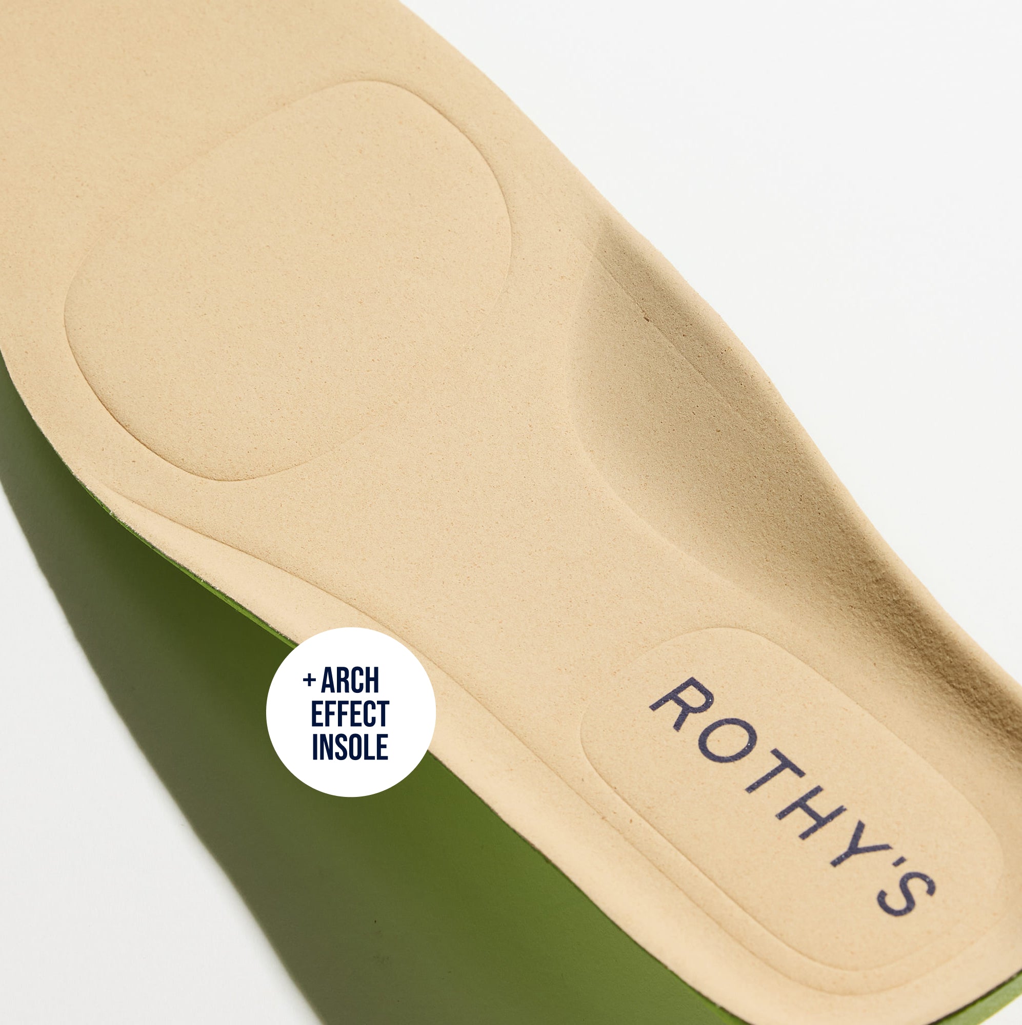 Close up of the Arch Effect Insole on The Men's Daily Driver in Nautical Navy. 