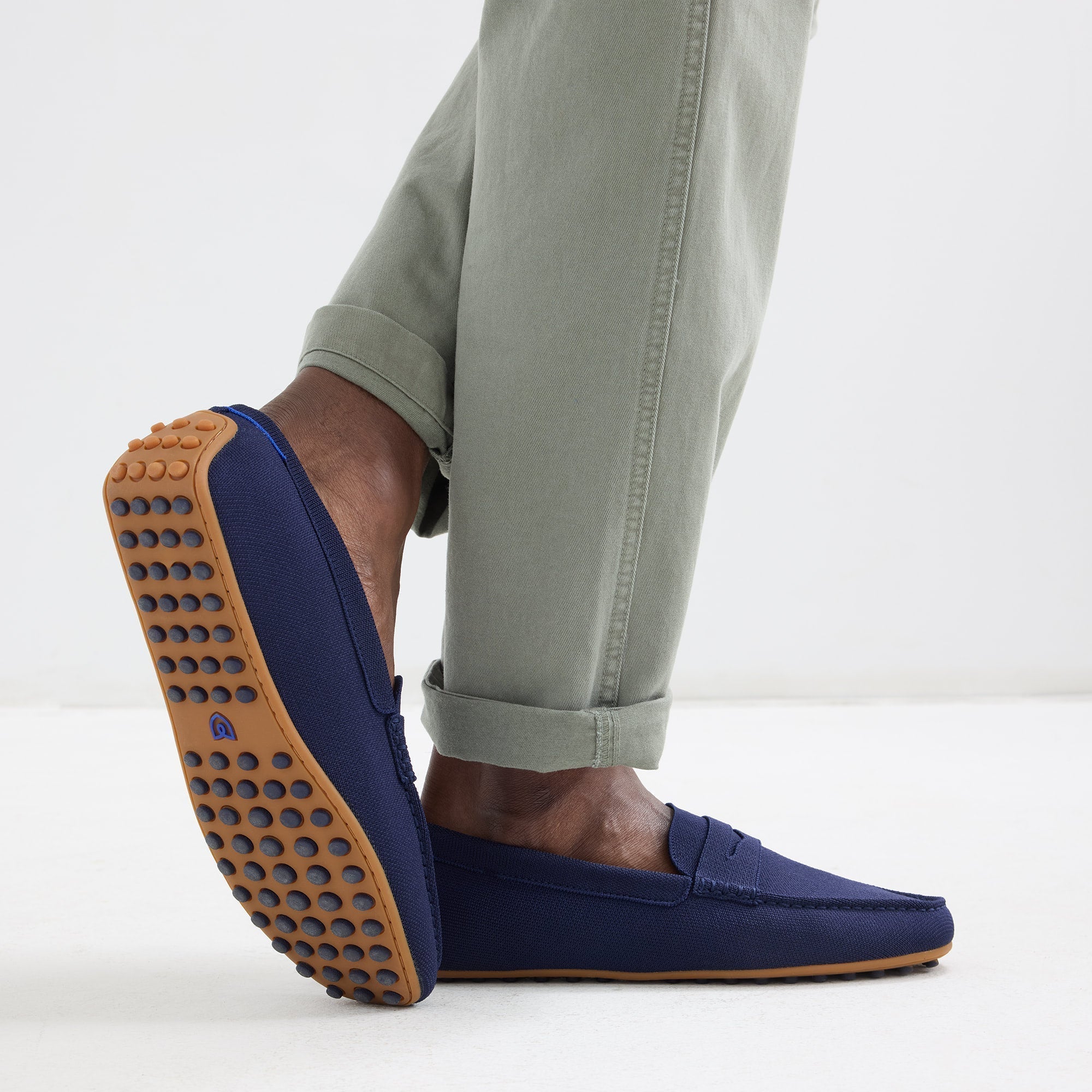 hover | Model wearing The Men's Daily Driver in Nautical Navy. 