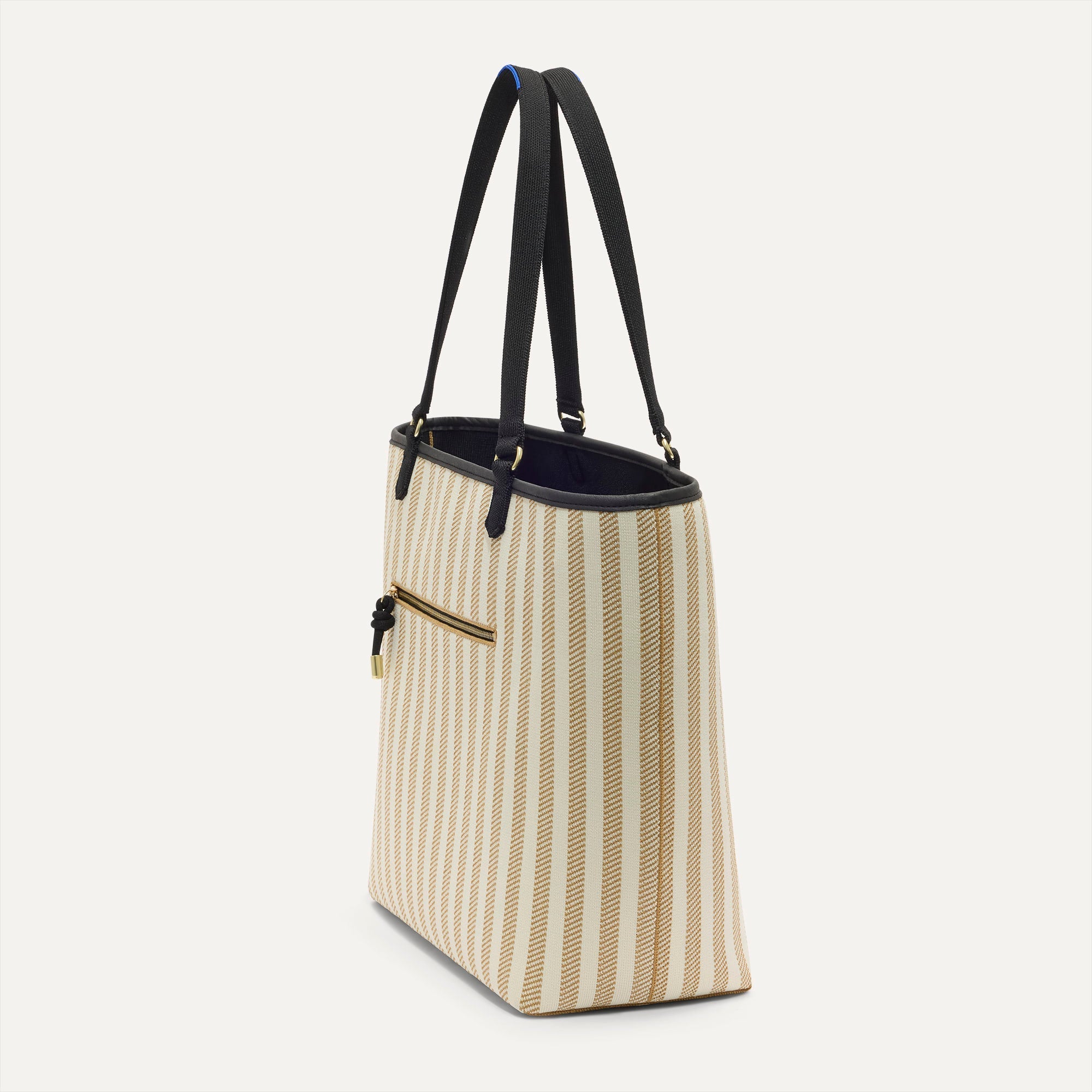 The Two-Way Tote in Sandbar, shown from the side.