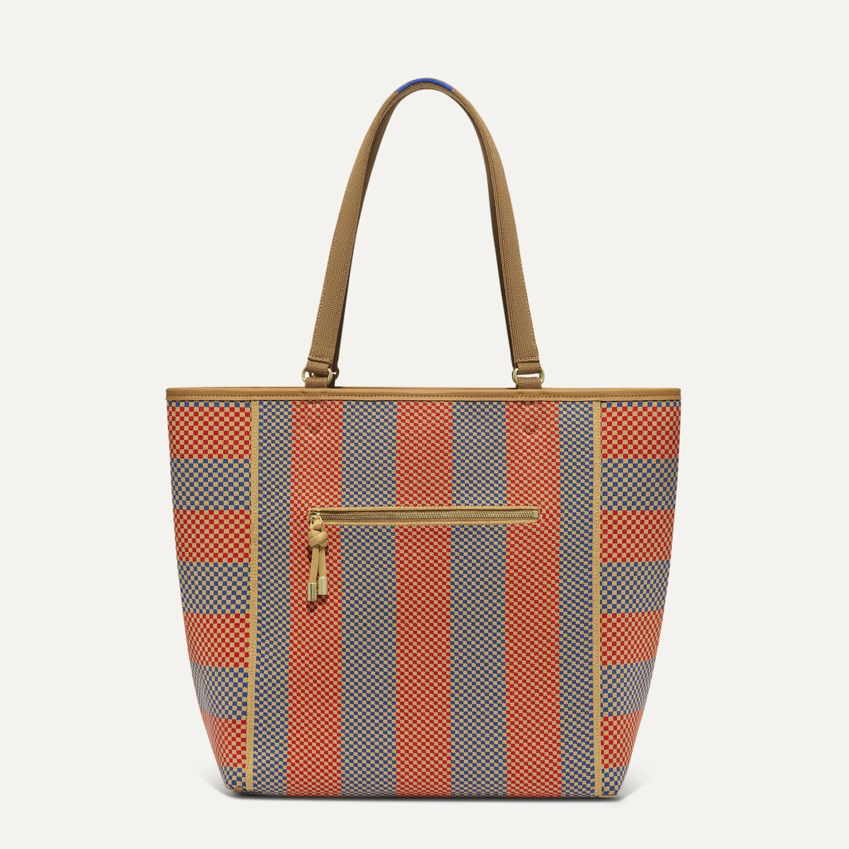 PLP |The Two-Way Tote in Sienna shown from the front.