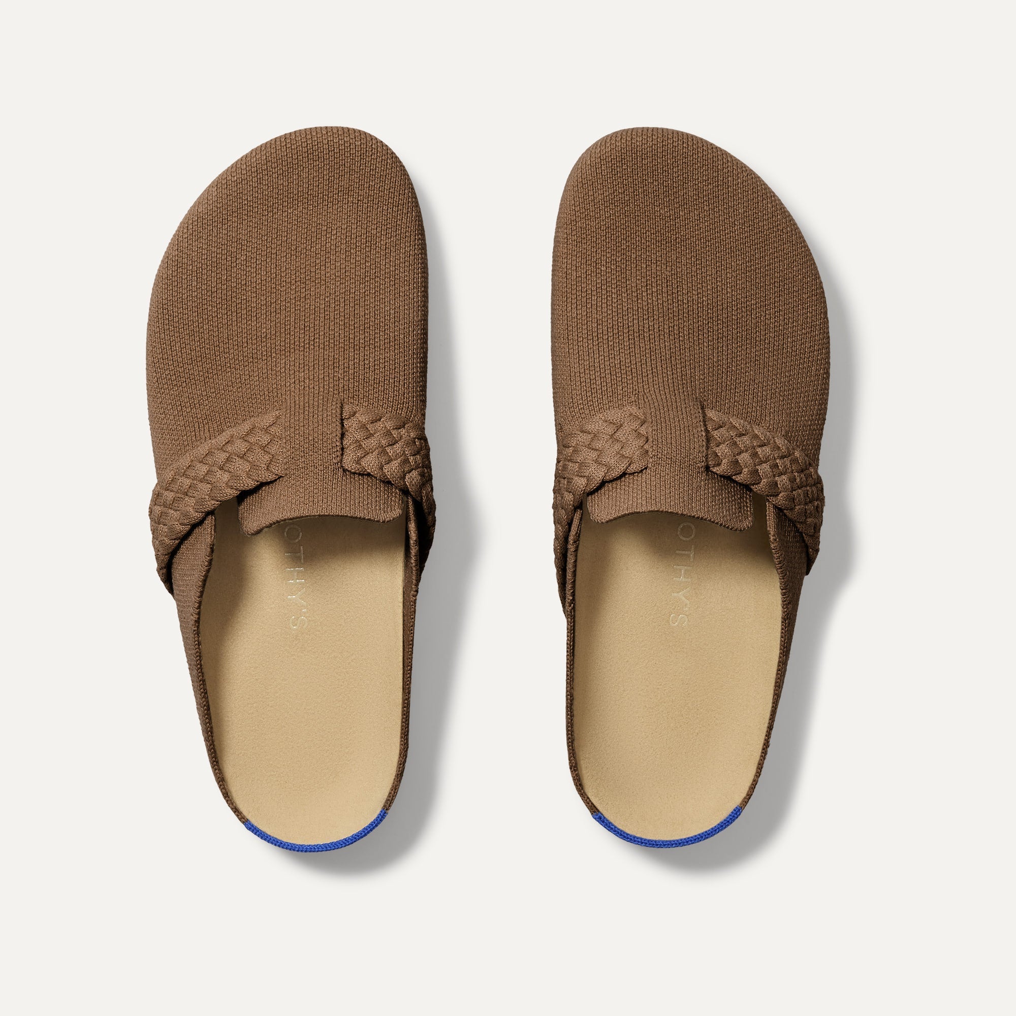 The Braid Clog in Acorn shown from the top. 