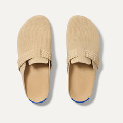 The Braid Clog in Wheat shown from the top. 
