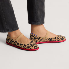 hover | Model wearing The Cruiser Mary Jane in ReVelvet Cherry Cat.