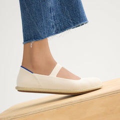 hover | Model wearing The Cruiser Mary Jane in White Sand.