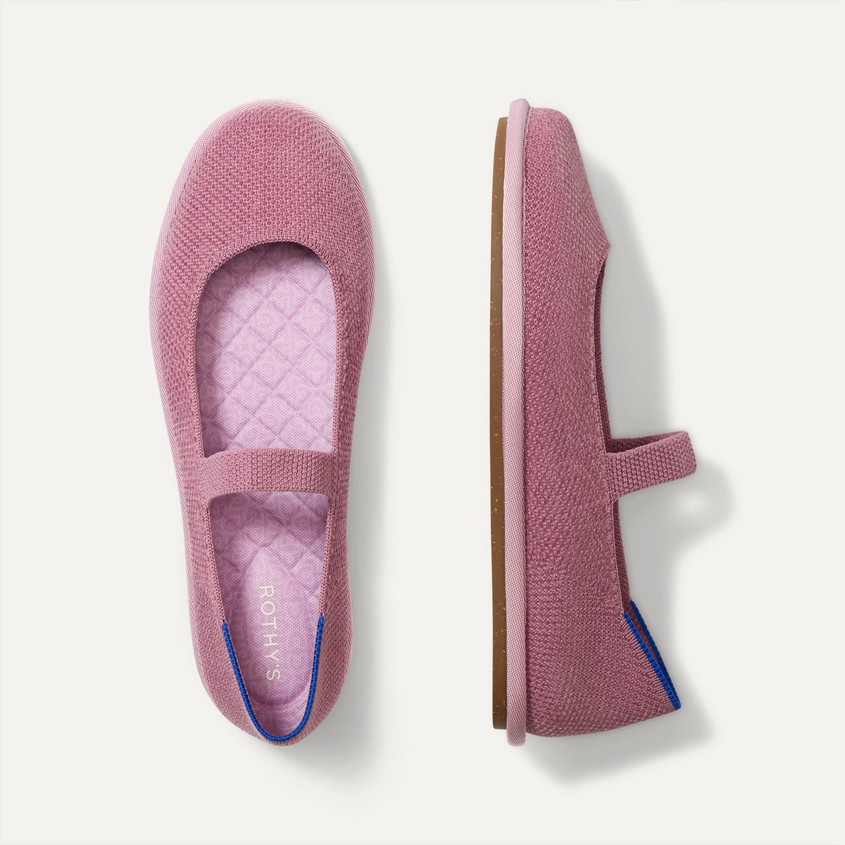 The Cruiser Mary Jane in ReVelvet™ Lilac shown from the top. 