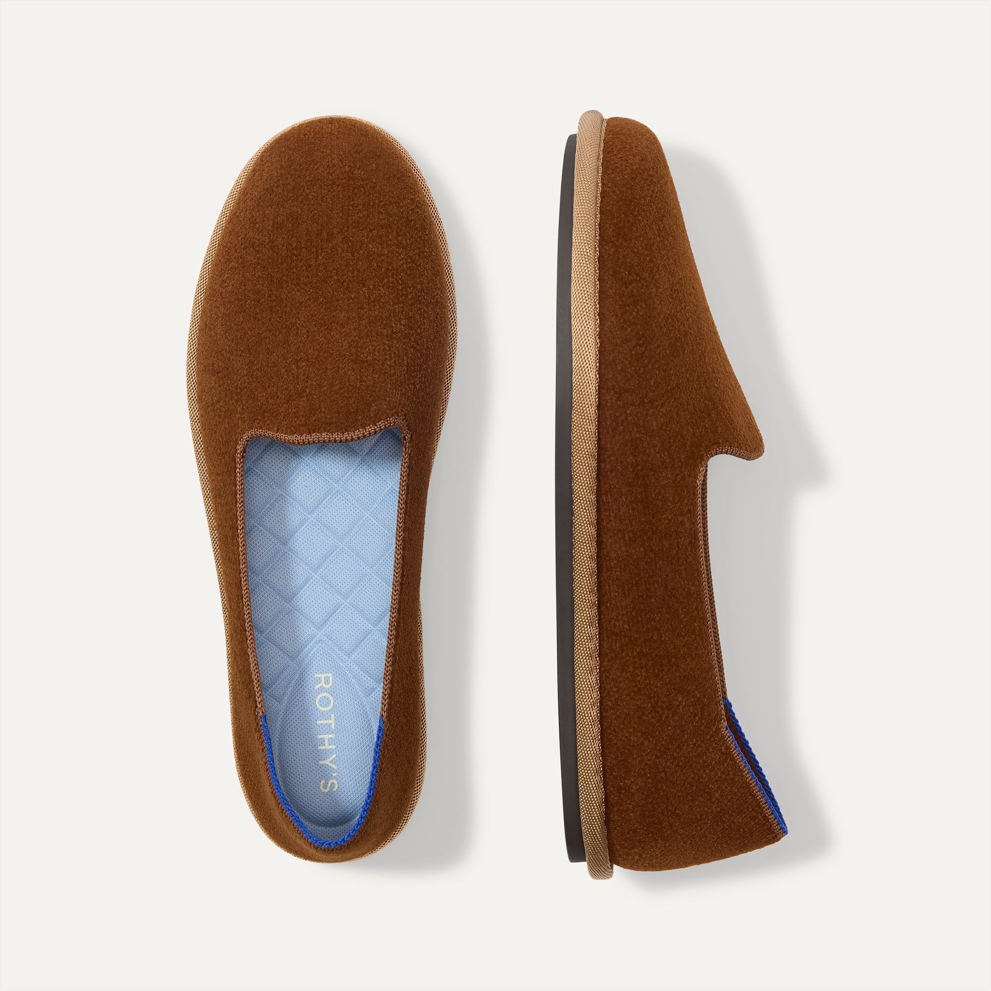 PDP | The Cruiser Loafer in ReVelvet Russet shown from the top. 