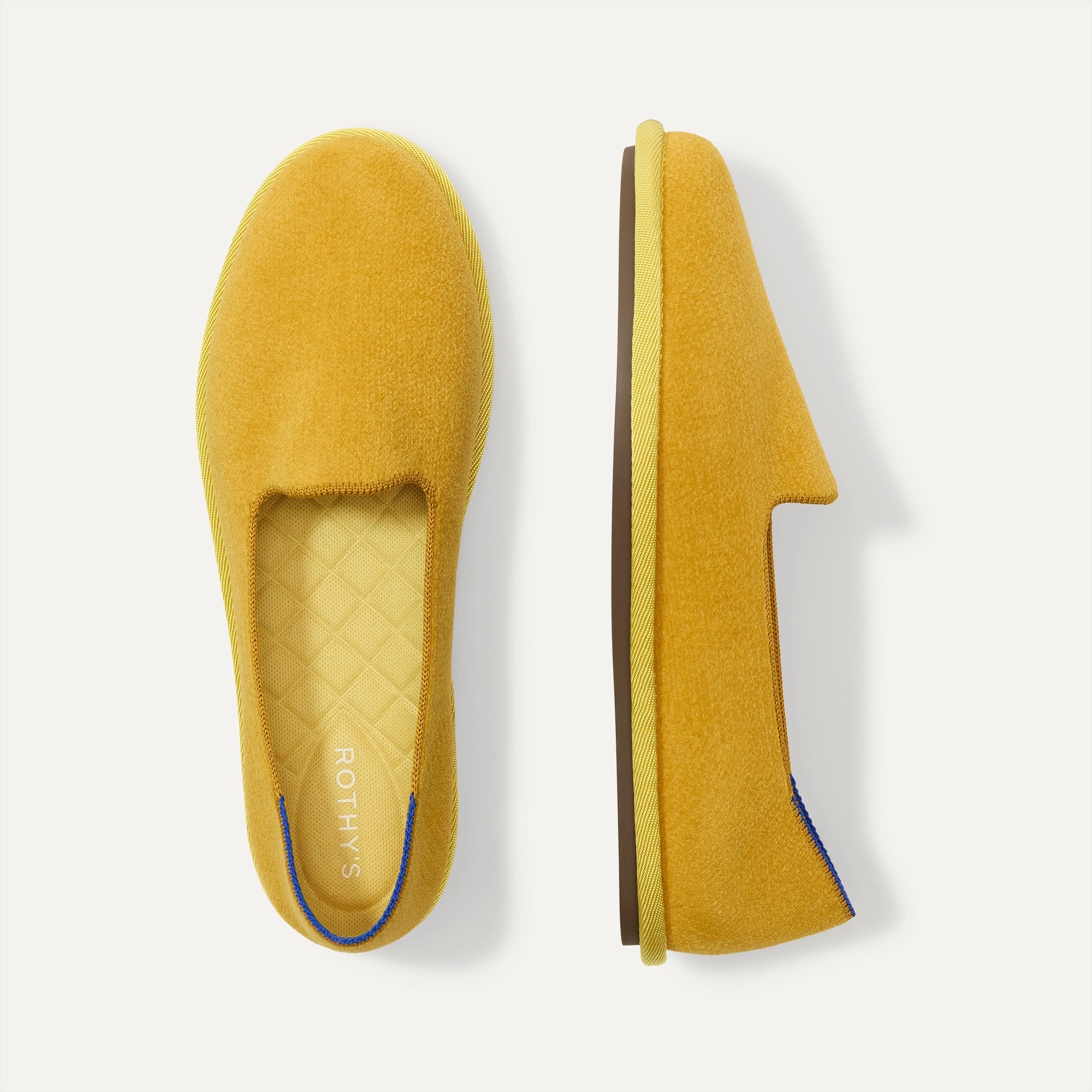 PDP | The Cruiser Loafer in ReVelvet Saffron shown from the top. 