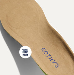 Close up of the Arch Effect Insole on The Daily Loafer in Navy. 