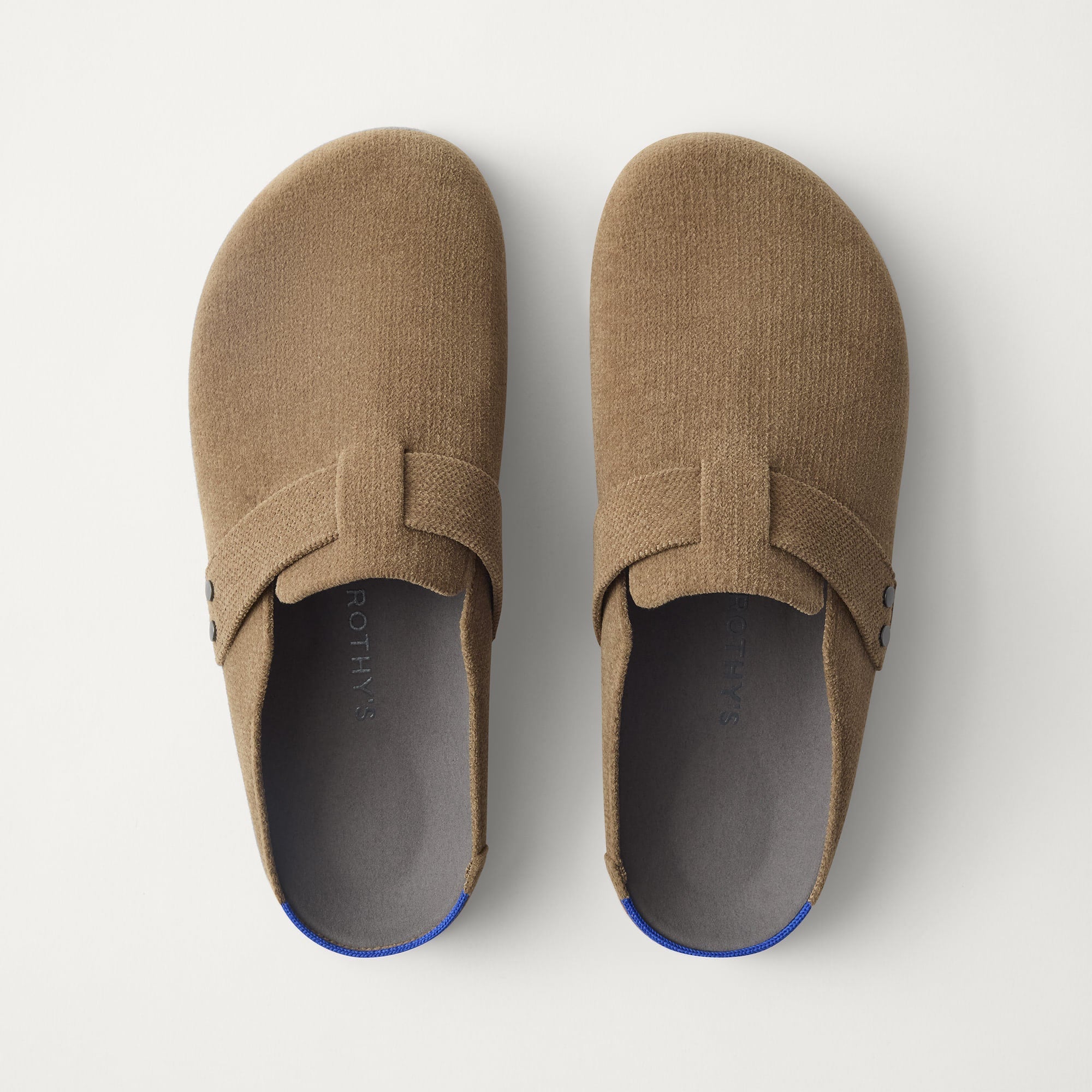 The Men's Clog in ReVelvet™ Portobello shown from the top. 
