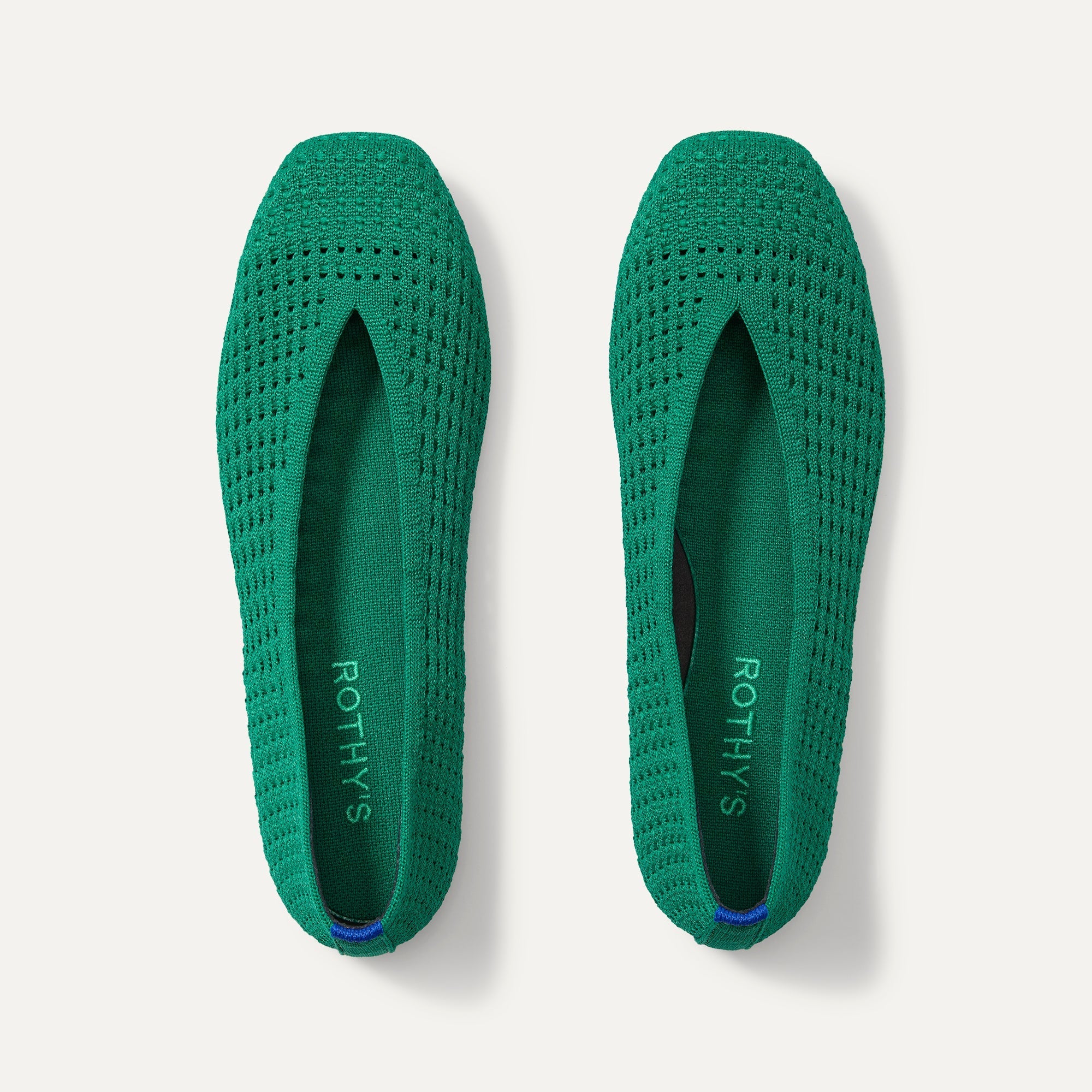 The Max Square Ballerina in Clover Mesh shown from the top.