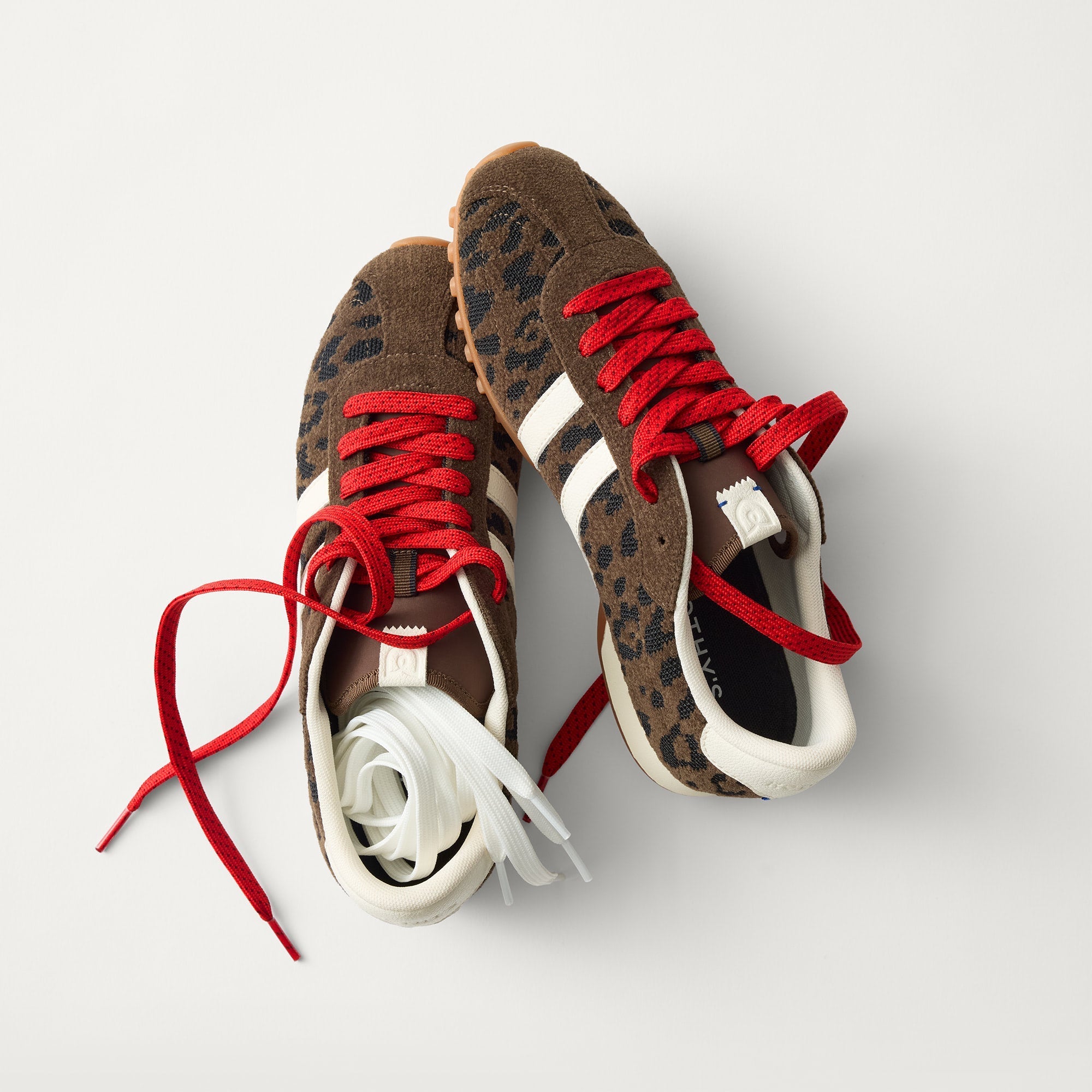PDP |The Ivy Sneaker in ReVelvet Cheetah shown from the top. 