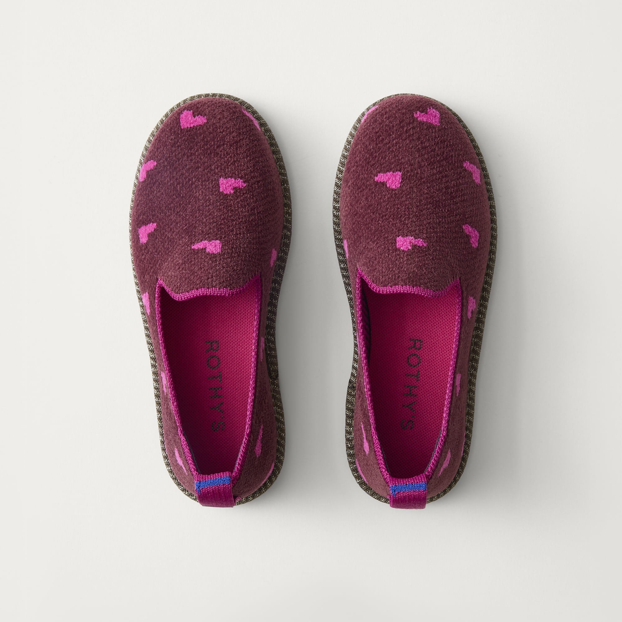 PDP | The Mini Loafer in ReVelvet™ Heartbeat shown from the top.