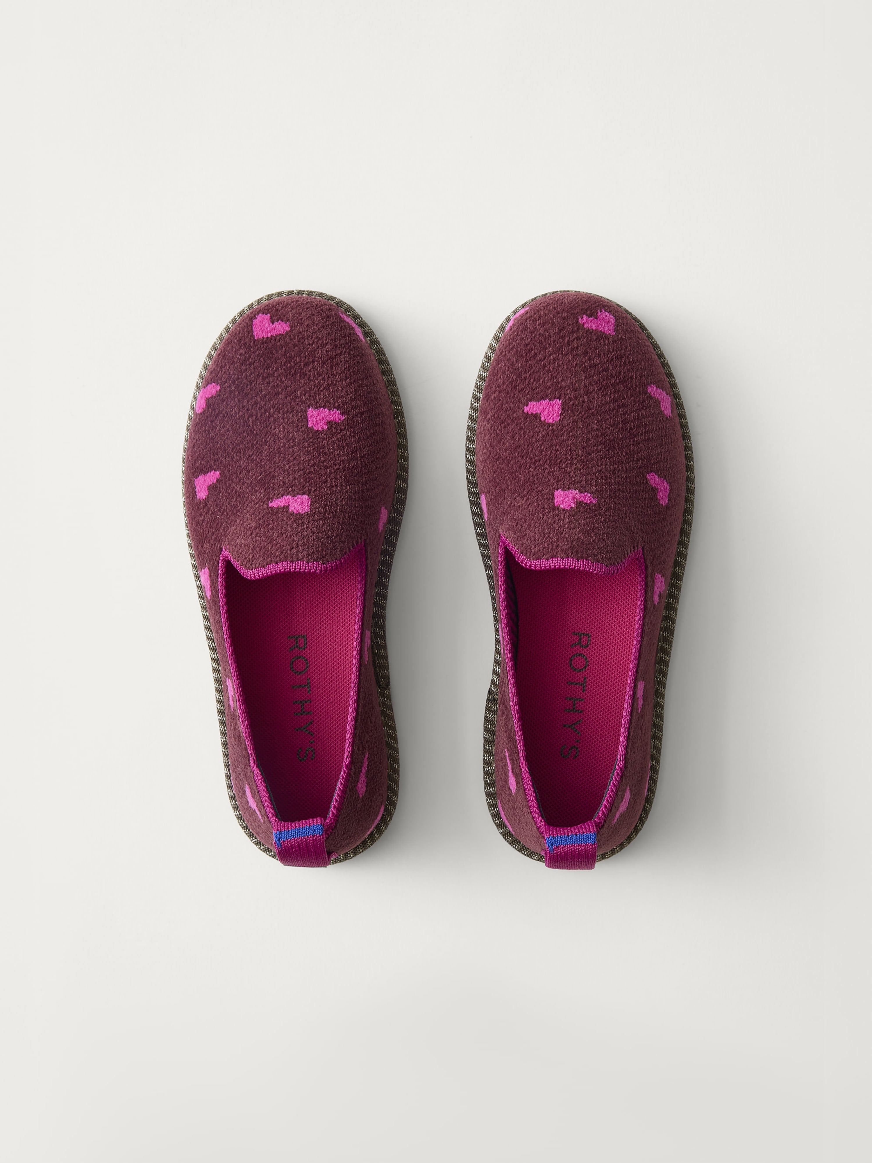 PLP | The Mini Loafer in ReVelvet™ Heartbeat shown from the top.