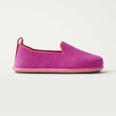 The Mini Loafer in ReVelvet™ Sweetpea shown from a side view showing the outsole.