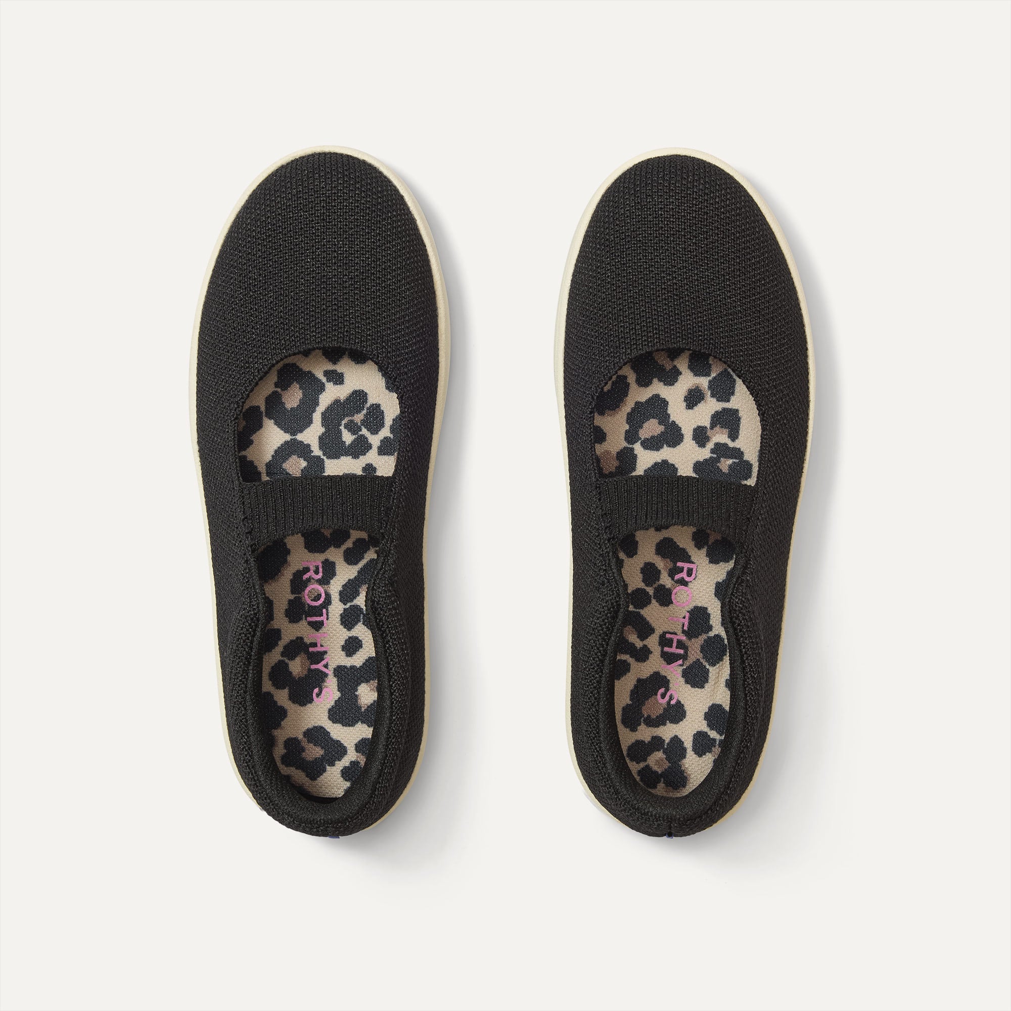The Kids MJ Sneaker in Black shown from the top.