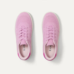 The Kids Stretch Sneaker in Bubble Pop shown from the top. 
