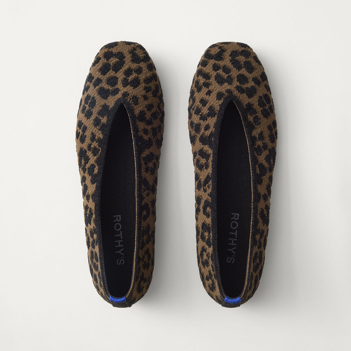 PDP |The Max Square Ballerina in ReVelvet Spotted Cat shown from the top.