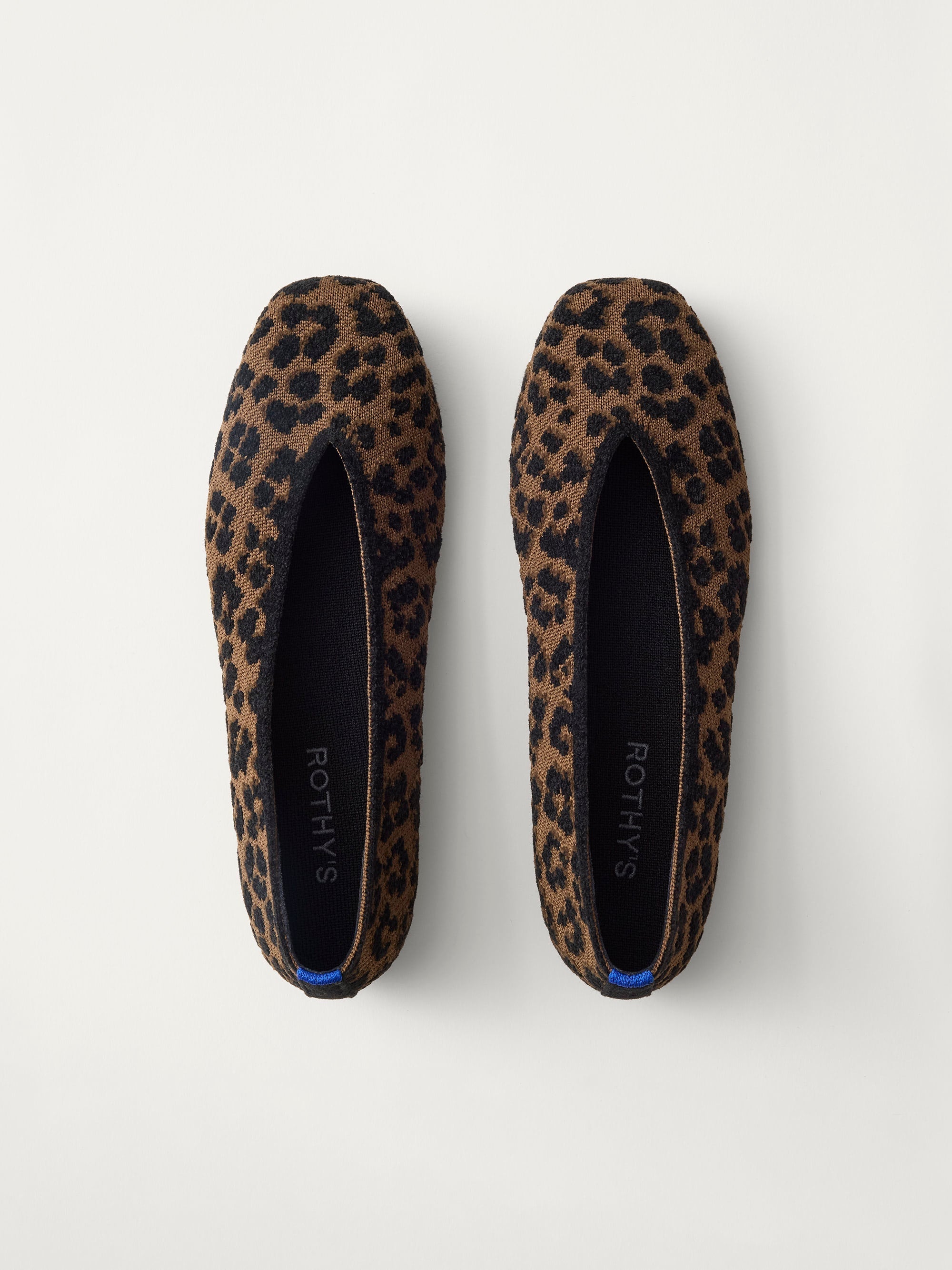 PLP |The Max Square Ballerina in ReVelvet Spotted Cat shown from the top.