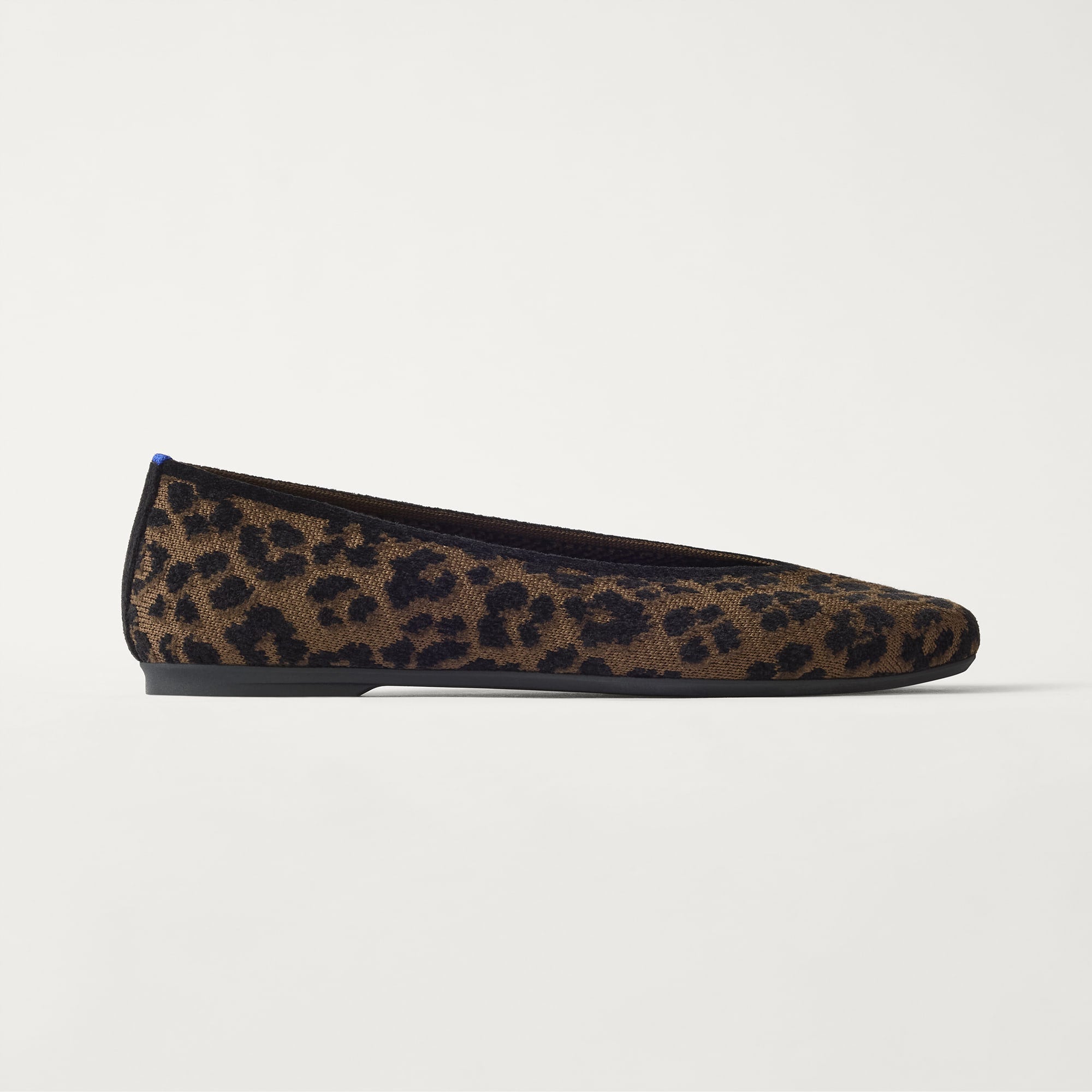 side | The Max Square Ballerina in ReVelvet Spotted Cat shown from the side.