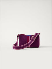 PLP | The Casual Crossbody in ReVelvet Orchid, shown from the front.
