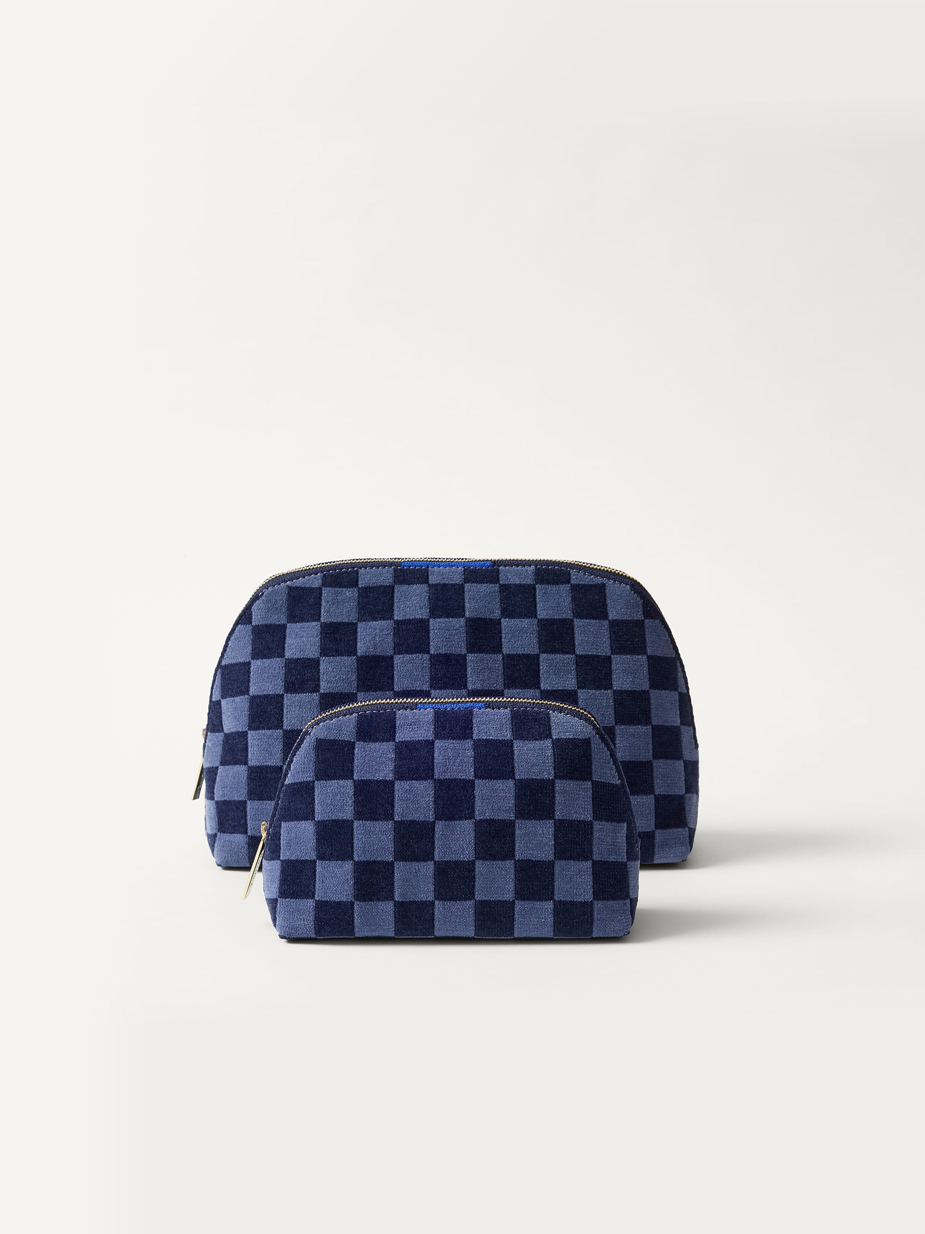 PLP | The Vanity Set in ReVelvet™ Blue Ink shown from the front.