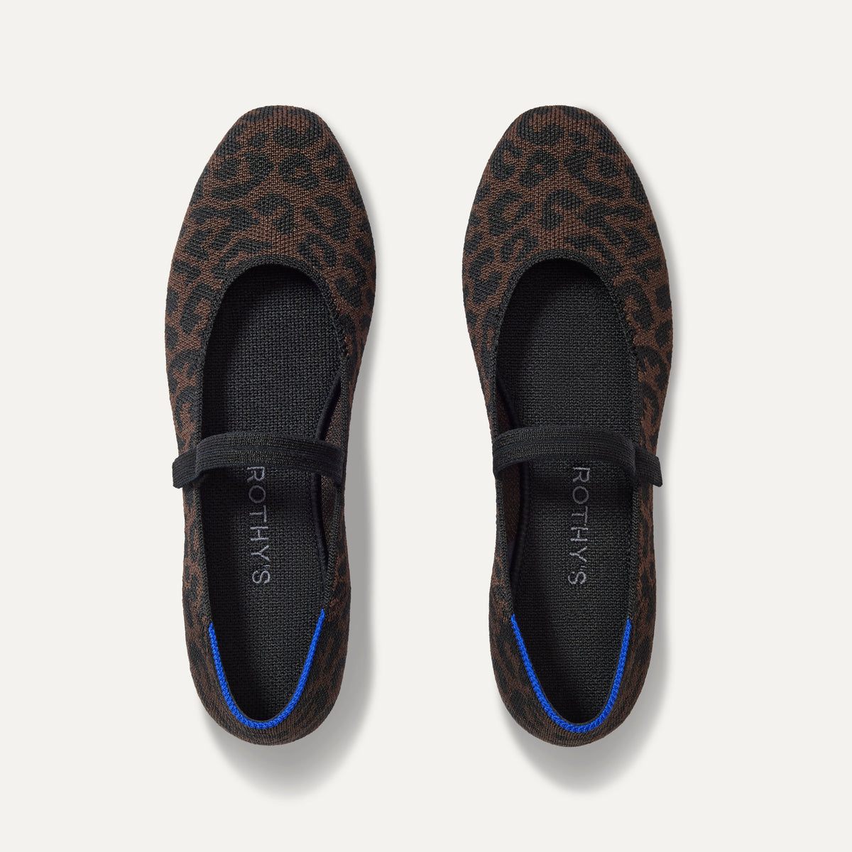 The Square Mary Jane in Classic Cheetah shown from the top. 
