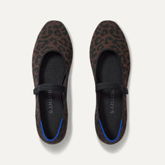 The Square Mary Jane in Classic Cheetah shown from the top. 